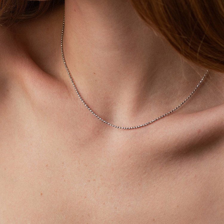 Кульковий ланцюжок у сріблі СРА15D від ювелірного магазину Онікс - 1