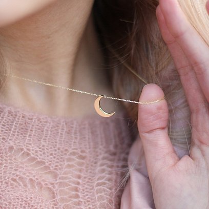 Золоте кольє "Місяць" кол01535 №7