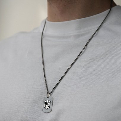 Серебряный жетон "Герб Украины - Тризуб" (возможна гравировка) 133206 №10