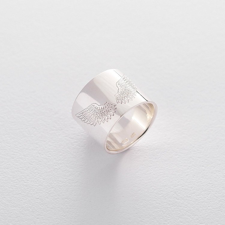 Срібний перстень "Крила" 112154k від ювелірного магазину Онікс - 1