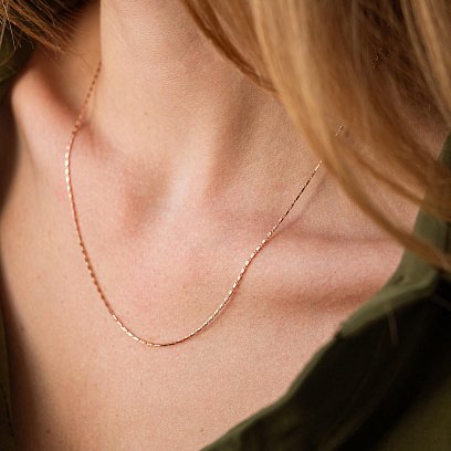 Кольє - ланцюжок у червоному золоті ц00454 №2