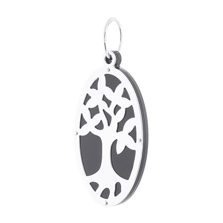 Срібний кулон "Дерево" (полімер) 132828 від ювелірного магазину Онікс