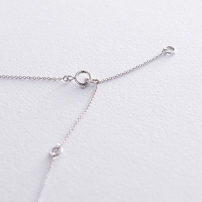 Золотое колье с бриллиантом колб0056di №4