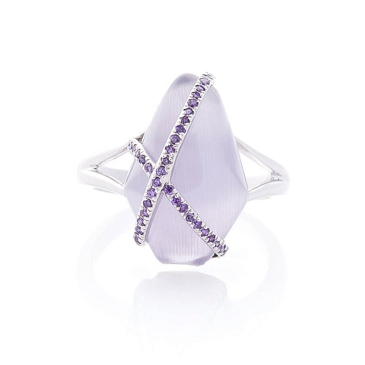 Срібна каблучка (ім.улексит) 112103 від ювелірного магазину Онікс