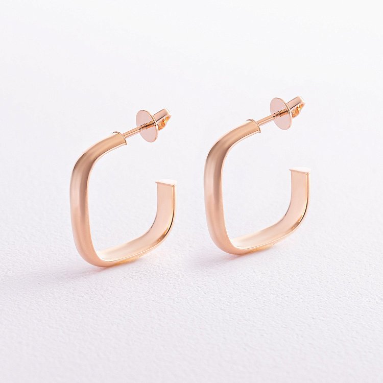 Золотые серьги - пусеты "Ребекка" с07980 от ювелирного магазина Оникс - 1