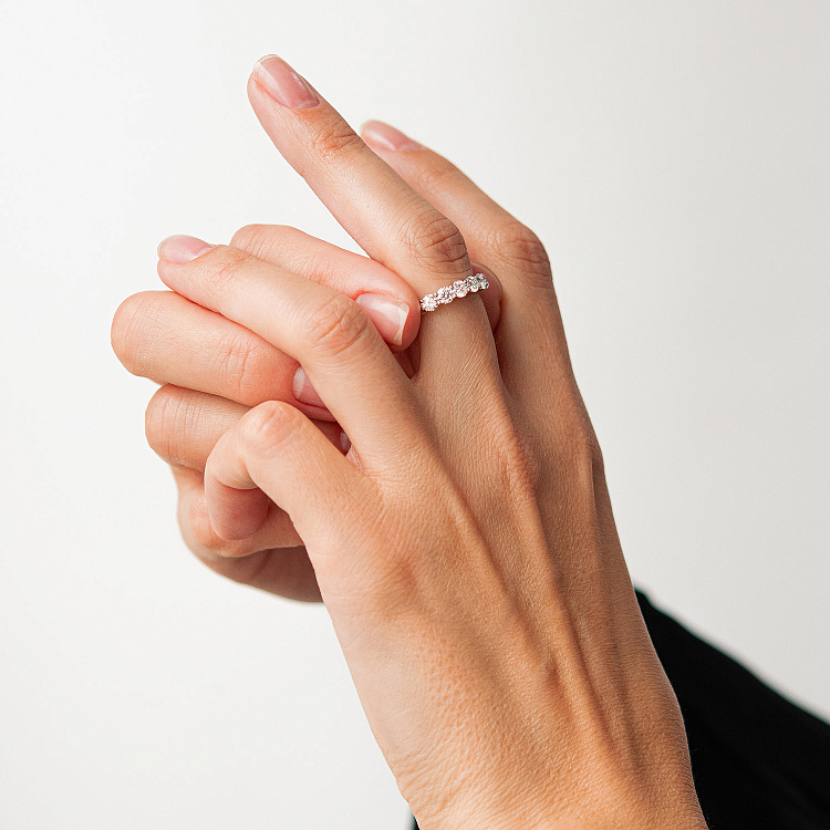 Золотое кольцо с бриллиантами кб0641lg от ювелирного магазина Оникс - 3