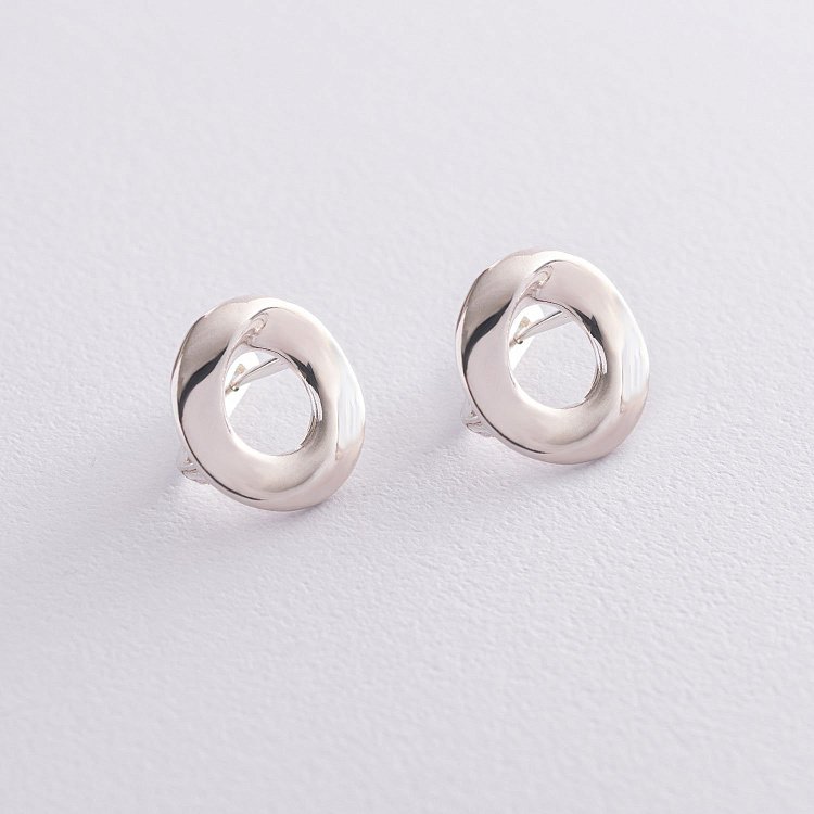 Серебряные серьги "Сияние" 122929 от ювелирного магазина Оникс