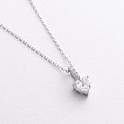 Золоте кольє "Сердечко" з діамантами колб0185va от ювелирного магазина Оникс - 1