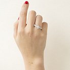 Серебряное кольцо с фианитами 111336 от ювелирного магазина Оникс - 4