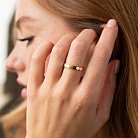 Золотое кольцо без камней к06214 от ювелирного магазина Оникс - 7
