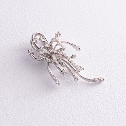 Золотая подвеска "Бантик" с бриллиантами пкит310 №3