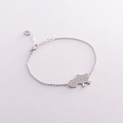 Золотой браслет "Украина" с бриллиантами 528341121