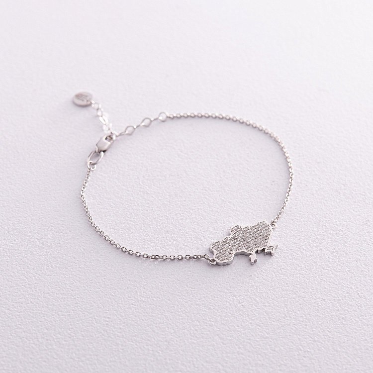 Золотой браслет "Украина" с бриллиантами 528341121 от ювелирного магазина Оникс