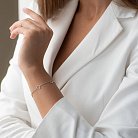 Серебряный браслет "Сердечки" 141508 от ювелирного магазина Оникс - 1