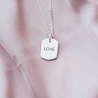 Срібний кулон "LOVE" 133039l от ювелирного магазина Оникс - 3