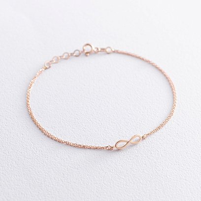 Золотий браслет "Нескінченність" б04545