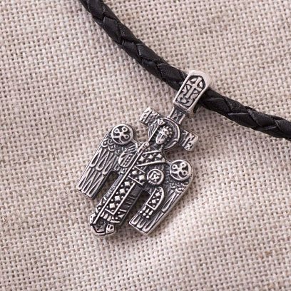 Серебряный крест с чернением 13441 №2