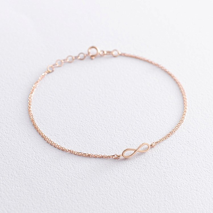 Золотий браслет "Нескінченність" б04545 від ювелірного магазину Онікс