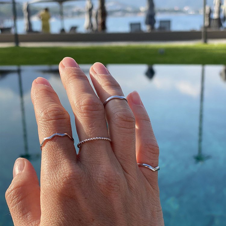 Каблучка в білому золоті к06630 від ювелірного магазину Онікс - 20