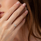 Помолвочное кольцо с бриллиантами (белое золото) 235571121 от ювелирного магазина Оникс - 7