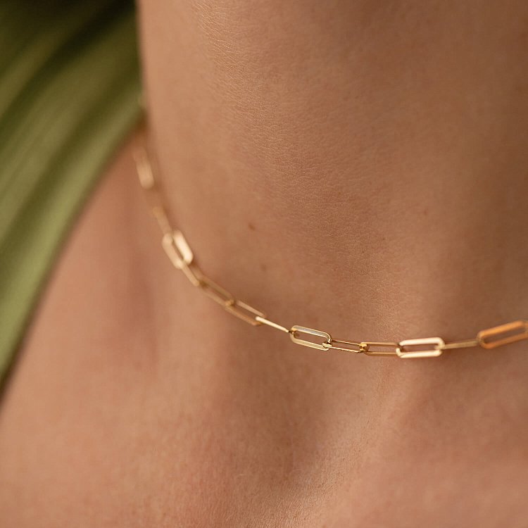 Кольє "Ванесса" mini у жовтому золоті кол02380 від ювелірного магазину Онікс - 7