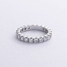 Каблучка з доріжкою діамантів (біле золото) 227701121 от ювелирного магазина Оникс - 2