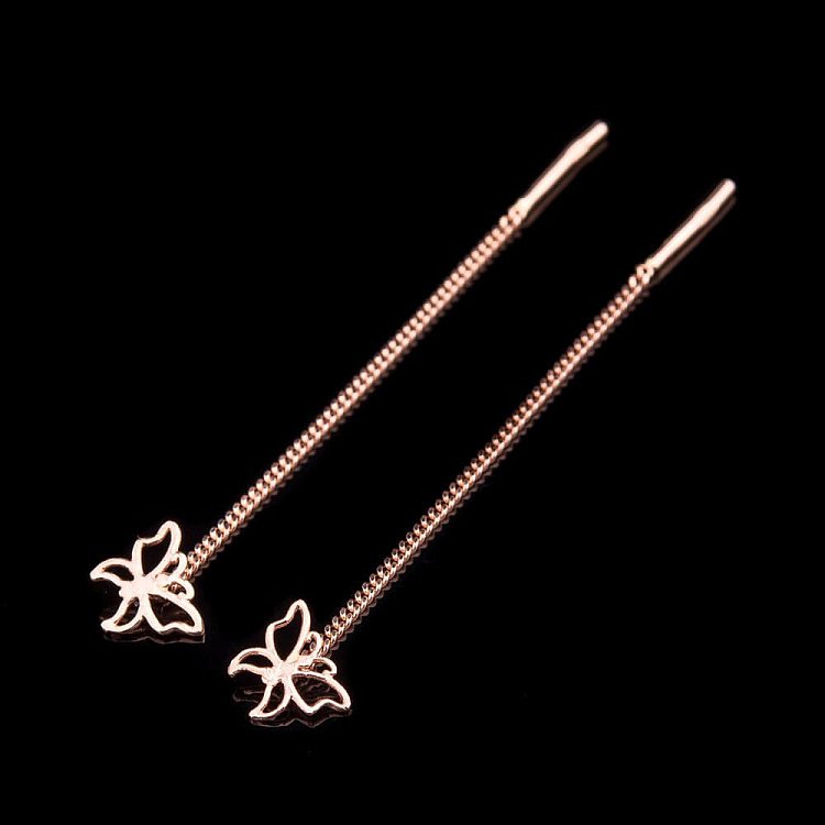 Золоті сережки "Метелики" с02926 від ювелірного магазину Онікс - 1