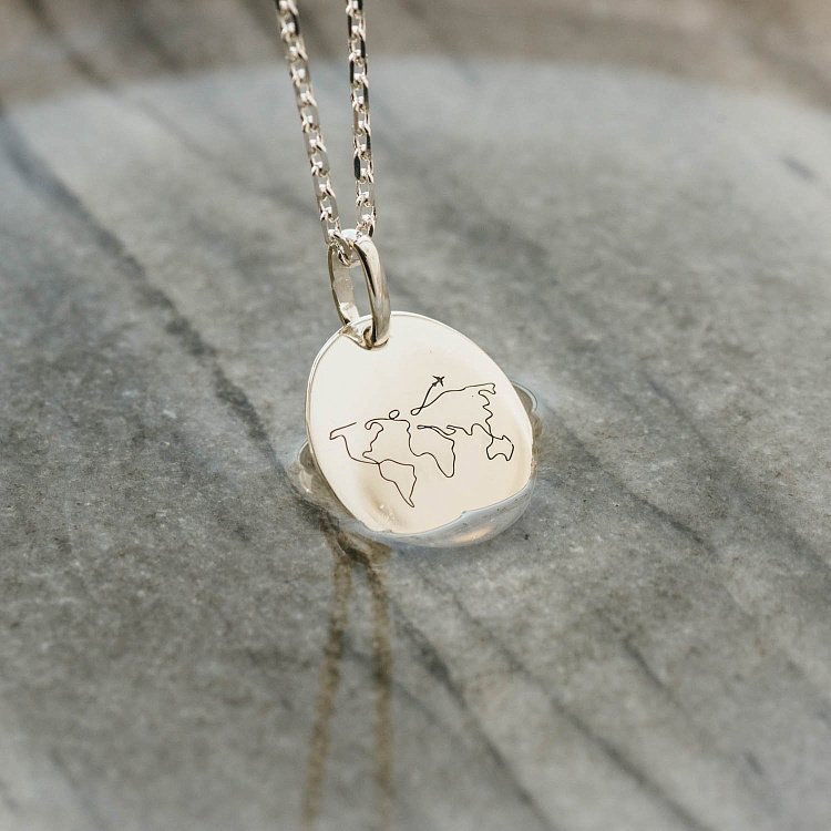 Срібний кулон "Навколо світу" 133045вок від ювелірного магазину Онікс - 1