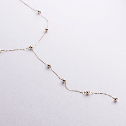 Кольє "Кульки" у жовтому золоті кол02507