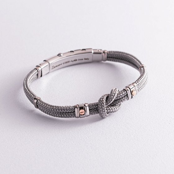 Шелковый браслет "Морской узел" ZANCAN EXB475MR-GR №3