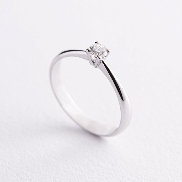 Заручальна золота каблучка з діамантом 218651121 від ювелірного магазину Онікс