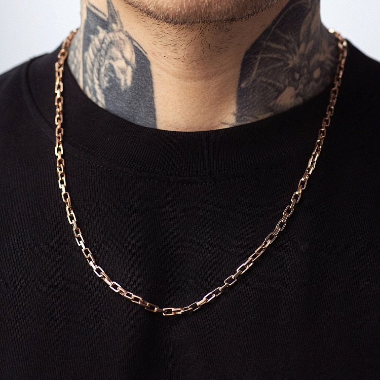 Мужская золотая цепочка ц00549 от ювелирного магазина Оникс - 1