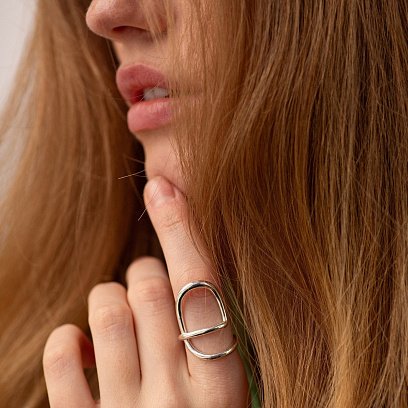 Серебряное кольцо "Micaela" 112780 №3