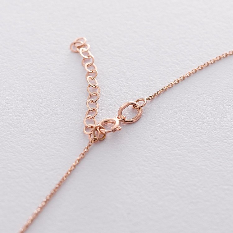 Кольє з червоного золота "Конюшина" (перламутр) кол01664 від ювелірного магазину Онікс - 4