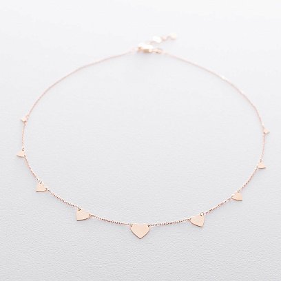 Золоте кольє "Від серця до серця" кол01444