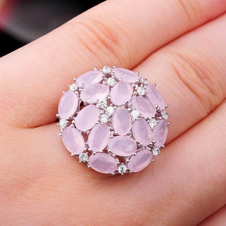 Срібний перстень з фіанітами 111583 від ювелірного магазину Онікс - 5