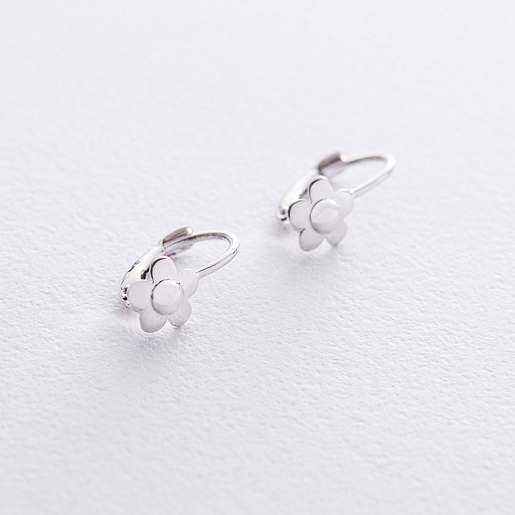 Дитячі золоті сережки "Квіточки" с05893 від ювелірного магазину Онікс