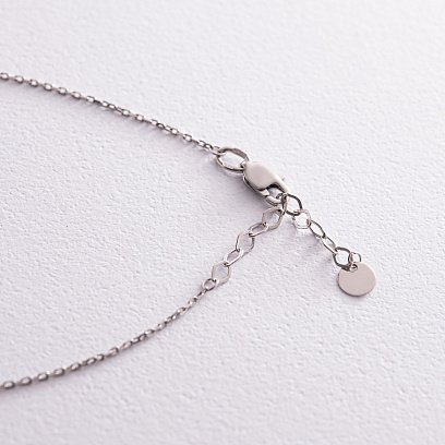 Колье "Моя Украина" в белом золоте (возможна гравировка) кол02250 №7