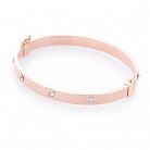 Золотий браслет з фіанітами б03516 от ювелирного магазина Оникс