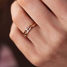 Золотое помолвочное кольцо "Сердечки" с бриллиантом 740377 от ювелирного магазина Оникс - 1