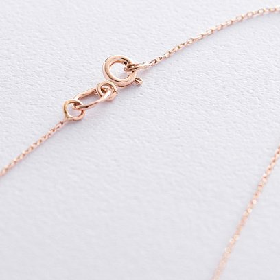 Кольє "Серце" в червоному золоті (фіаніт) кол01650 №3