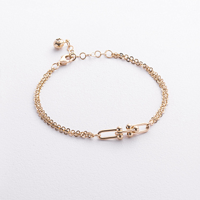 Браслет "Фантазія" у жовтому золоті б05805