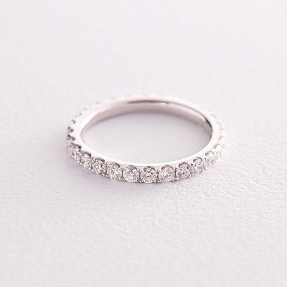 Золотое кольцо с дорожкой камней (бриллианты) кб0427mi №4