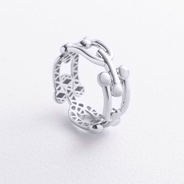 Кольцо "Фантазия" в белом золоте к08466 от ювелирного магазина Оникс