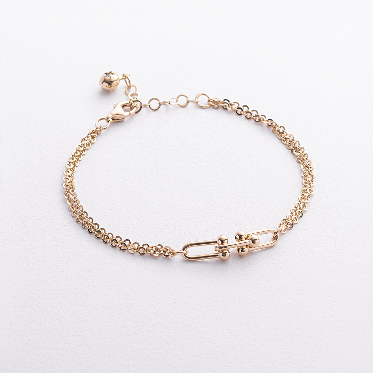 Браслет "Фантазія" у жовтому золоті б05805 від ювелірного магазину Онікс