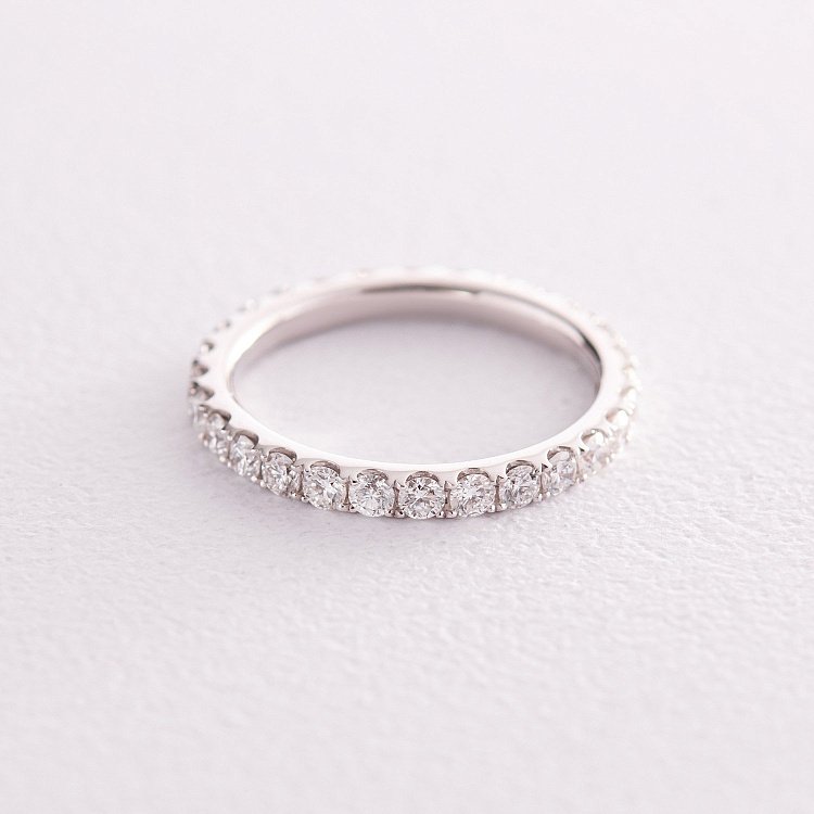 Золотое кольцо с дорожкой камней (бриллианты) кб0427mi от ювелирного магазина Оникс - 3