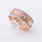 Эксклюзивное золотое кольцо с фианитами к04848 от ювелирного магазина Оникс