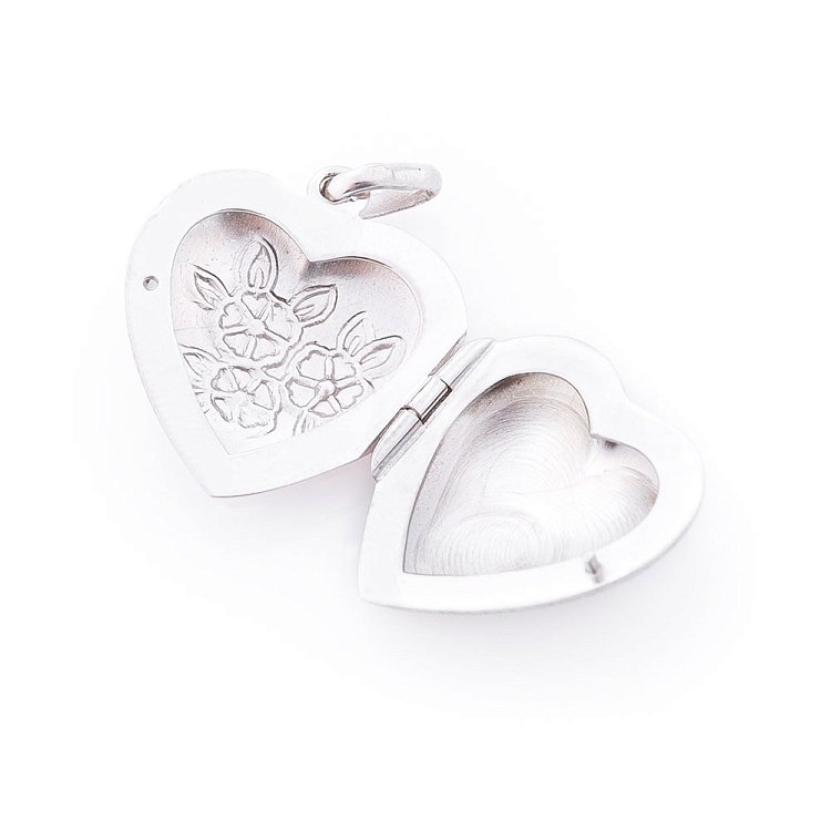 Серебряный кулон "Сердечко" для фотографии 132837 от ювелирного магазина Оникс - 2