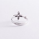 Серебряное кольцо "Клевер" с фианитом 1487/1р-CZ от ювелирного магазина Оникс - 4