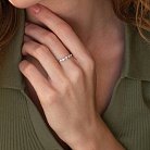 Кольцо в белом золоте с бриллианты кб0451ca от ювелирного магазина Оникс - 1
